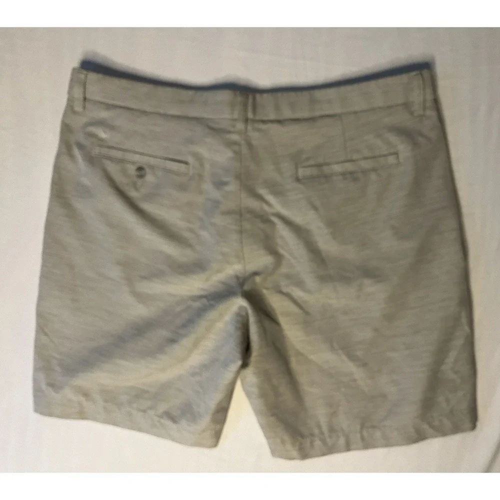 Callaway Chino Golf Shorts Men's 38x8 Beige & Blue Stretch Pockets Lot Of 2
